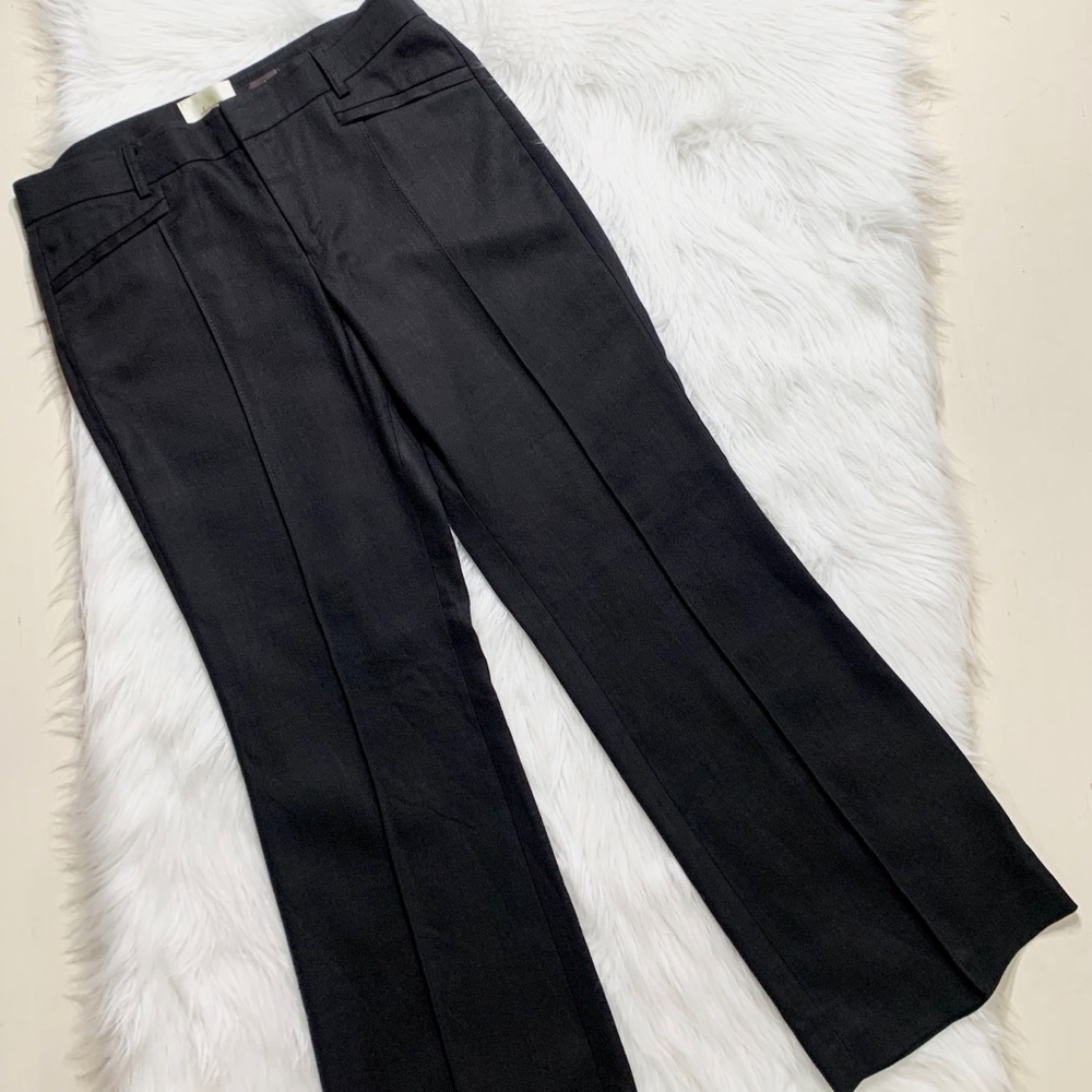 SOLD-Anthropologie Black Bootcut Trouser Pants - Picture 4 of 11